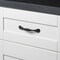 Gliderite Hardware 3 in. Center to Center Matte Black Braided Cabinet Pull, 5PK 83063-MB-5 - alternate 4